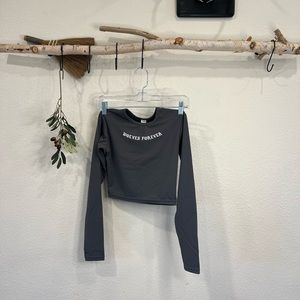 Darc Sport Long Sleeve Wolves Forever Crop Top